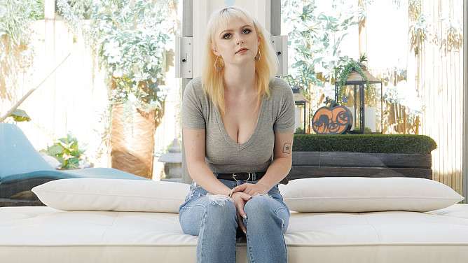 carrie natural big titty blonde fucks 2 black guys