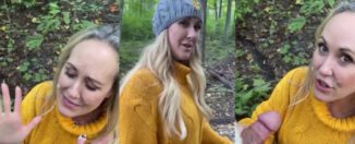 Brandi Love Blowjob in the Forest Sextape