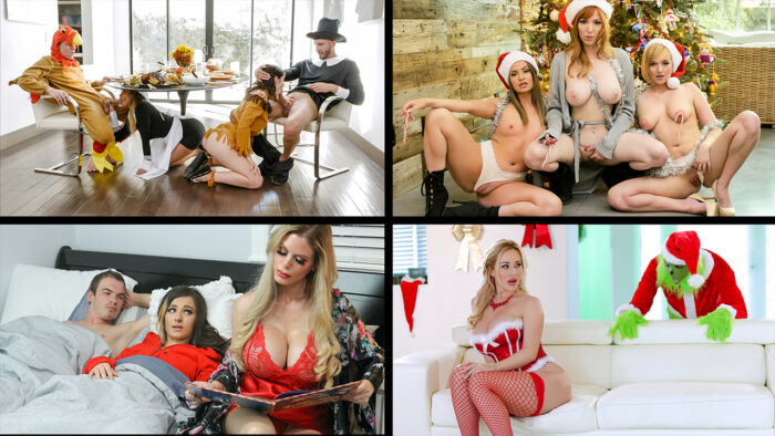 kat dior brooklyn chase dee williams casca akashova holiday fun with milfs compilation
