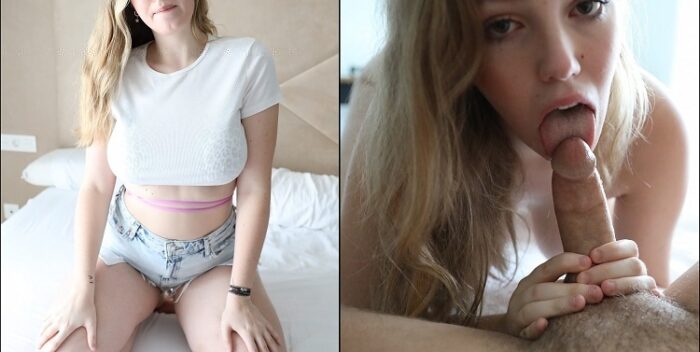 Claudia Garcia 18 years shy blondy got her pussy wet