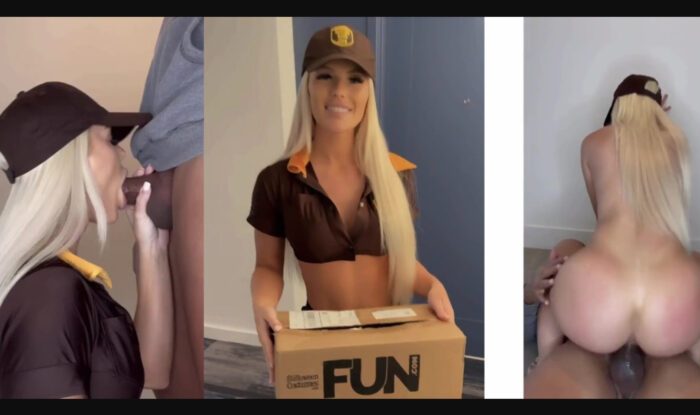 ScarlettKissesXO Delivery Girl Homemade Sextape