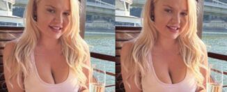 Miss Jackson Beautiful Blonde Boat Ride In Budapest