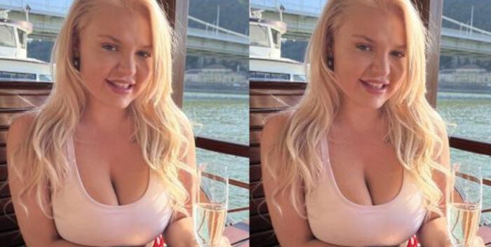 Miss Jackson Beautiful Blonde Boat Ride In Budapest